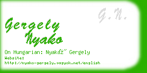 gergely nyako business card